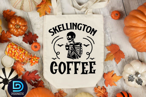 Skellington coffee SVG SVG DESIGNISTIC 