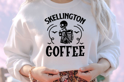 Skellington coffee SVG SVG DESIGNISTIC 