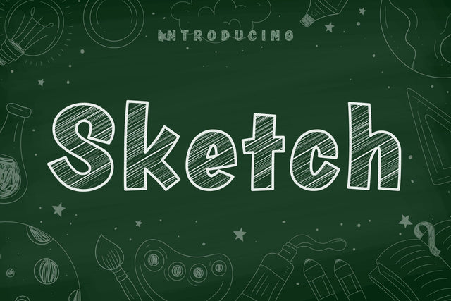 Sketch Font Font Fox7 By Rattana 