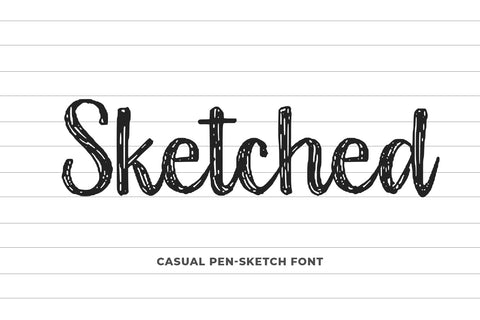 Sketched Font Abo Daniel Studio 