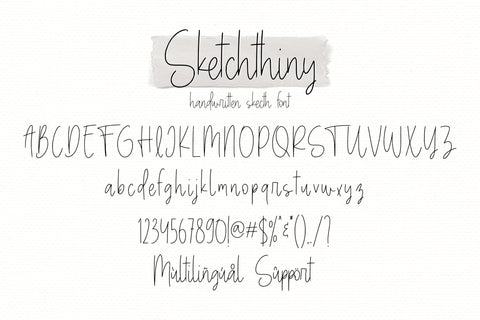 Sketchthiny Font Qwrtype Foundry 