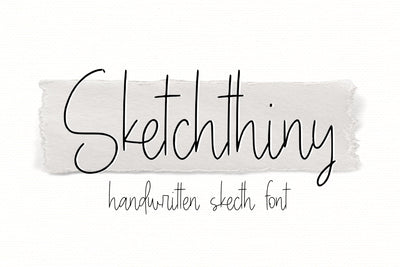 Sketchthiny Font Qwrtype Foundry 