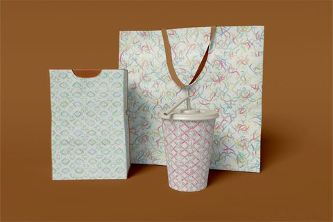 Sketchy Digital Papers Sublimation Ethnic Touch 