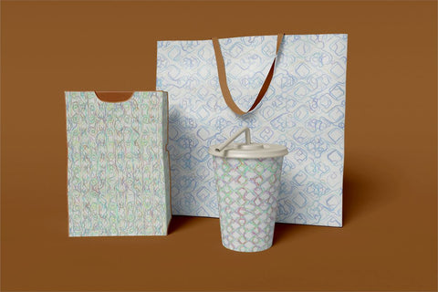 Sketchy Digital Papers Sublimation Ethnic Touch 