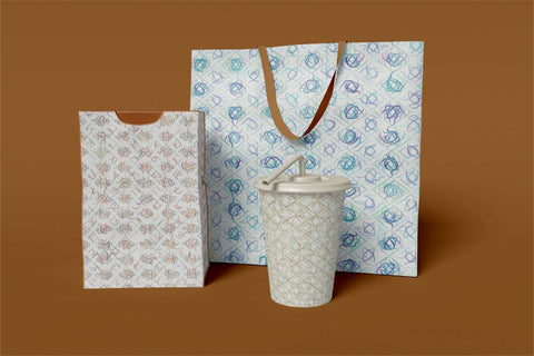 Sketchy Digital Papers Sublimation Ethnic Touch 