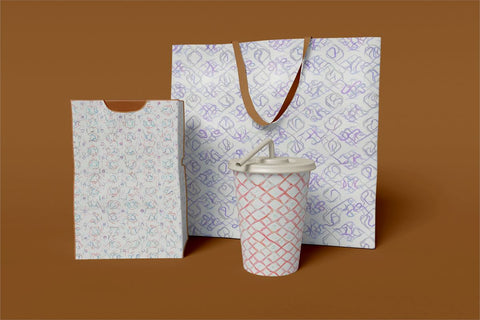 Sketchy Digital Papers Sublimation Ethnic Touch 