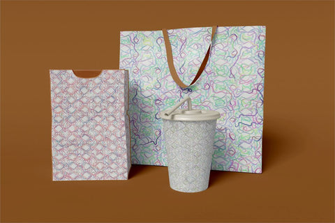 Sketchy Digital Papers Sublimation Ethnic Touch 