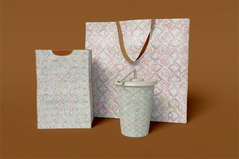 Sketchy Digital Papers Sublimation Ethnic Touch 