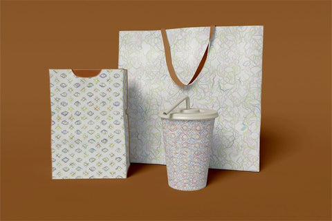 Sketchy Digital Papers Sublimation Ethnic Touch 