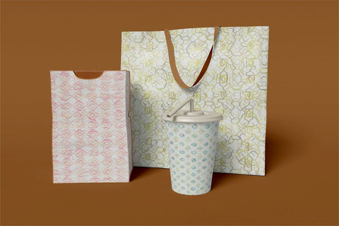 Sketchy Digital Papers Sublimation Ethnic Touch 