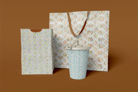 Sketchy Digital Papers Sublimation Ethnic Touch 