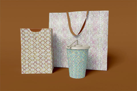 Sketchy Digital Papers Sublimation Ethnic Touch 