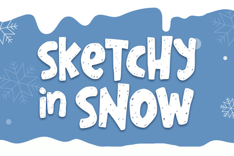 Sketchy in Snow Font Abo Daniel Studio 