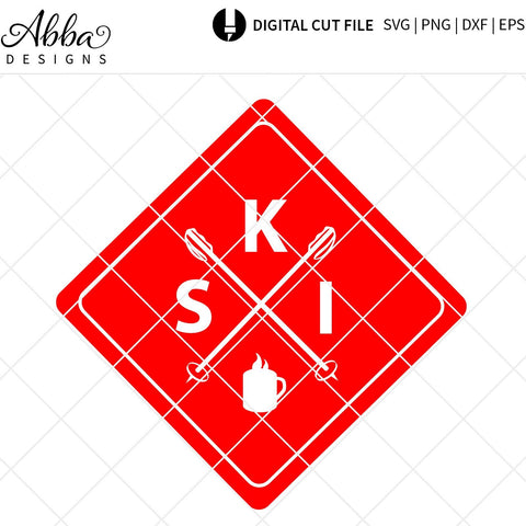 Ski Sign SVG Abba Designs 