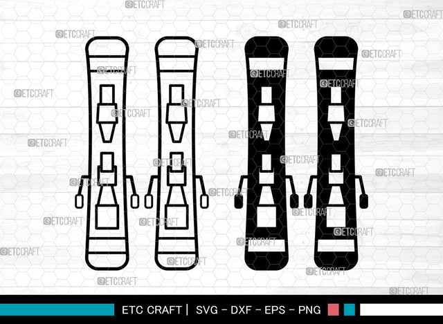 Skiing Board SVG, Winter Sports Svg, Snowboarding Svg, Skiing Board Icon Svg, Skis Svg, Skiing Board SVG ETC Craft 