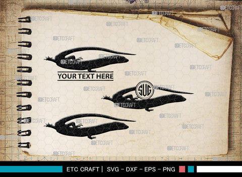 Skink Monogram, Skink Silhouette, Skink SVG, Skink Reptile Svg, Skink Lizard Svg, Skink Lizard Svg, Tongue Skink Svg, SB00319 SVG ETC Craft 