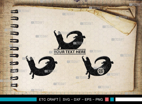 Skink Monogram, Skink Silhouette, Skink SVG, Skink Reptile Svg, Skink Lizard Svg, Skink Lizard Svg, Tongue Skink Svg, SB00319 SVG ETC Craft 