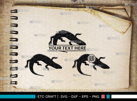 Skink Monogram, Skink Silhouette, Skink SVG, Skink Reptile Svg, Skink Lizard Svg, Skink Lizard Svg, Tongue Skink Svg, SB00319 SVG ETC Craft 