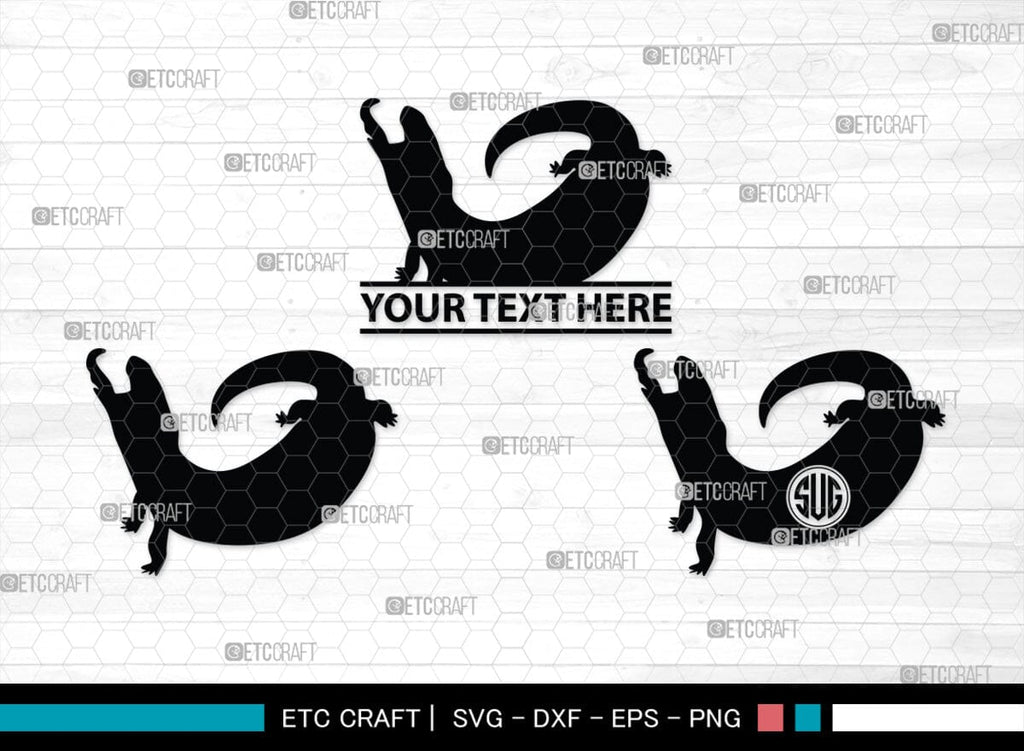 Skink Monogram, Skink Silhouette, Skink SVG, Skink Reptile Svg, Skink ...