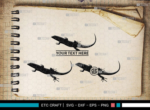 Skink Monogram, Skink Silhouette, Skink SVG, Skink Reptile Svg, Skink Lizard Svg, Skink Lizard Svg, Tongue Skink Svg, SB00319 SVG ETC Craft 