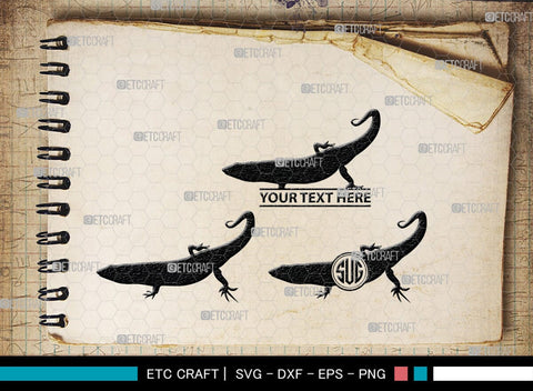 Skink Monogram, Skink Silhouette, Skink SVG, Skink Reptile Svg, Skink Lizard Svg, Skink Lizard Svg, Tongue Skink Svg, SB00319 SVG ETC Craft 