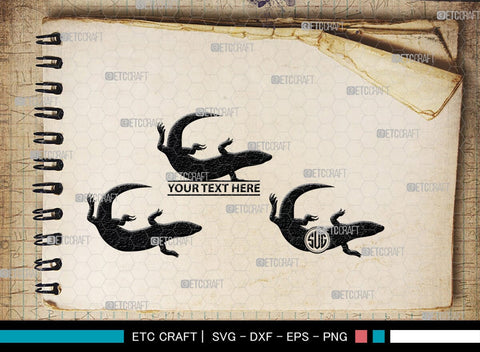 Skink Monogram, Skink Silhouette, Skink SVG, Skink Reptile Svg, Skink Lizard Svg, Skink Lizard Svg, Tongue Skink Svg, SB00319 SVG ETC Craft 