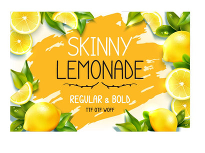 Skinny Lemonade Font - Regular & Bold Font MasterFontStore 