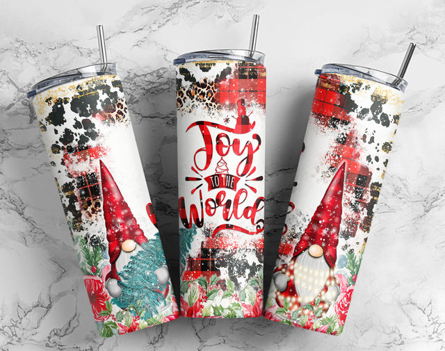 Skinny Tumbler 20oz Design Joy The World Gmone Christmas Sublimation Designs Downloads tumbler PNG Sublimation CaldwellArt 