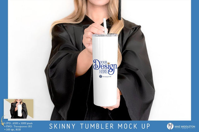 Skinny Tumbler Mock up | Graduation, Styled Photo Mock Up Photo Mae Middleton Studio 