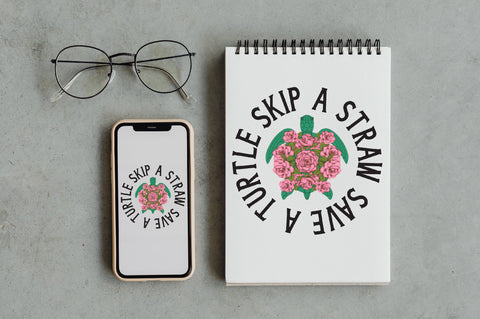 Skip a Straw Save a Turtle Sublimation Sublimation Jagonath Roy 