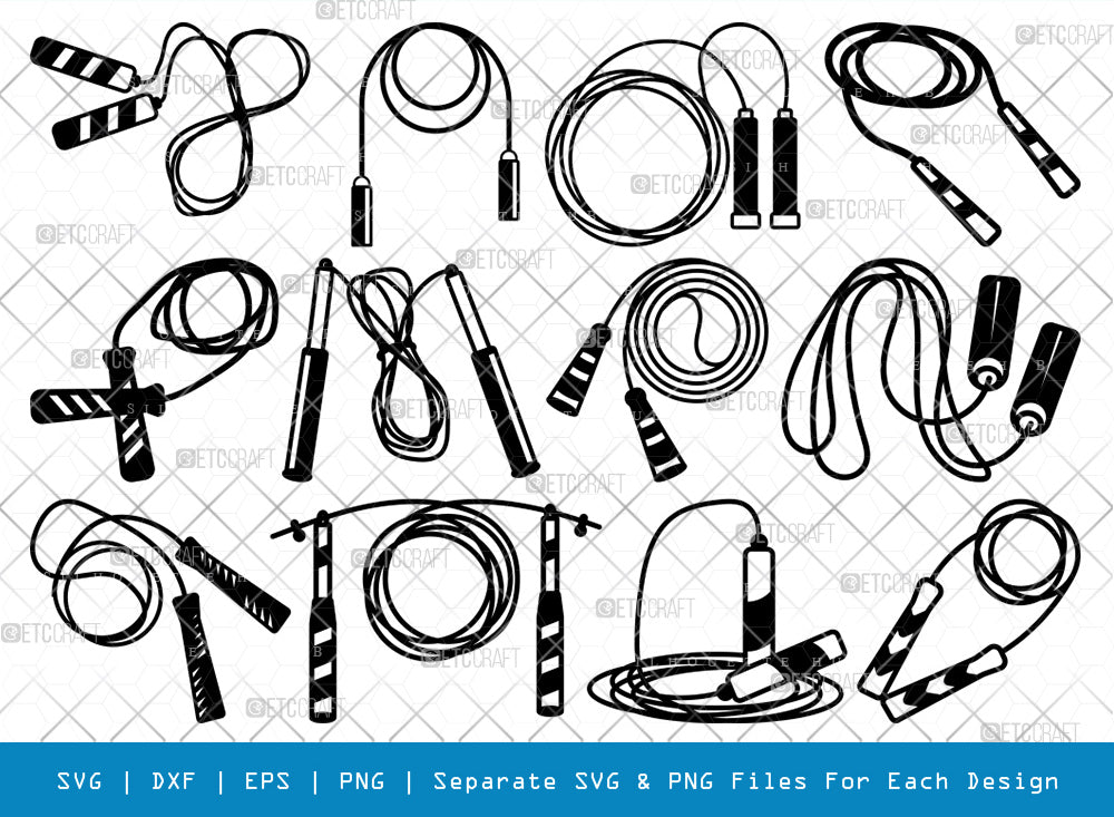 Skipping Rope SVG, Rope Silhouette, Skipping Svg, Jump Rope Svg, Rope ...
