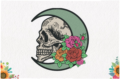 Skull and Moon Sublimation Sublimation Jagonath Roy 