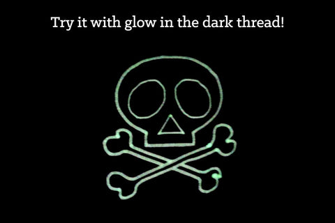 Skull Applique Embroidery Design Embroidery/Applique DESIGNS Designed by Geeks 