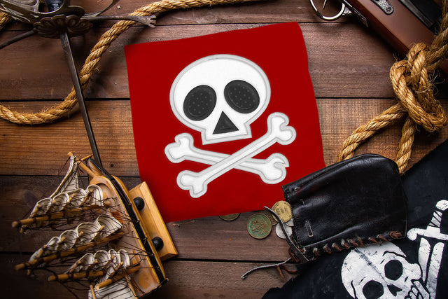 Skull Applique Embroidery Design Embroidery/Applique DESIGNS Designed by Geeks 