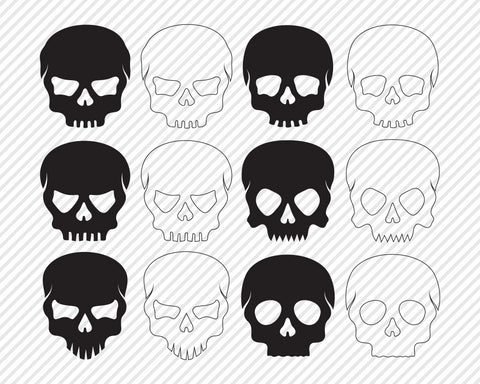 Skull Bundle | Halloween SVG SVG Texas Southern Cuts 