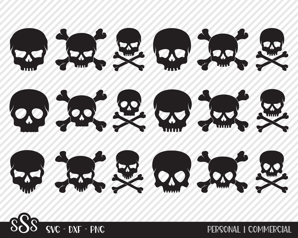 Skull Bundle | Halloween SVG - So Fontsy