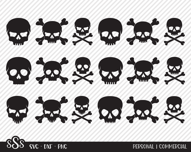 Skull Bundle | Halloween SVG SVG Texas Southern Cuts 