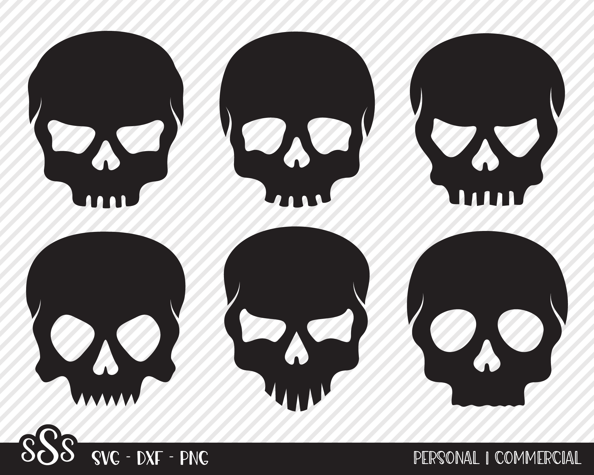 Skull Bundle | Halloween SVG - So Fontsy