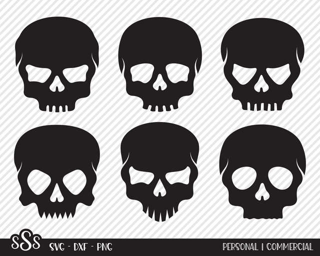 Skull Bundle | Halloween SVG SVG Texas Southern Cuts 