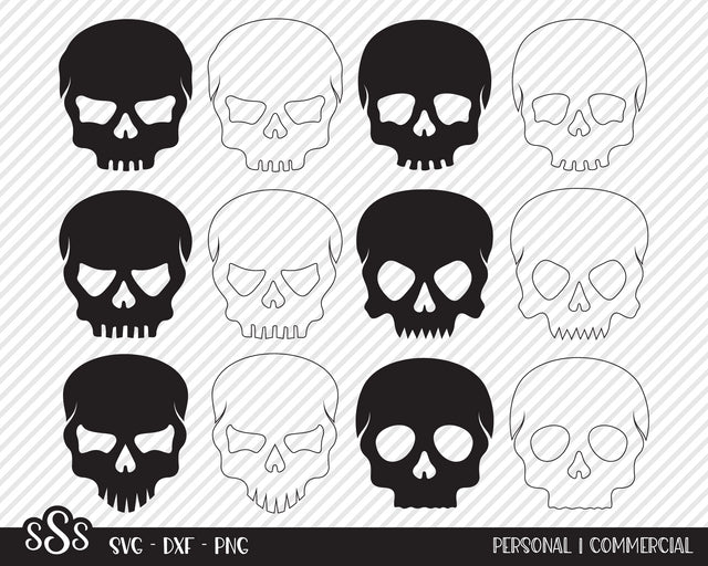 Skull Bundle | Halloween SVG SVG Texas Southern Cuts 