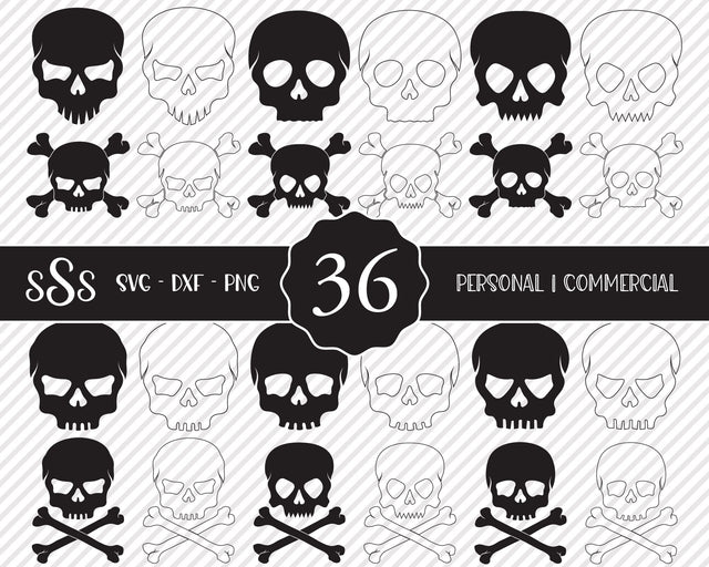 Skull Bundle | Halloween SVG SVG Texas Southern Cuts 