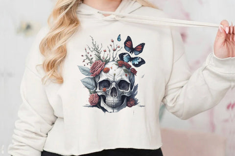 Skull Butterfly with Roses Sublimation Vol-1 Sublimation Jagonath Roy 