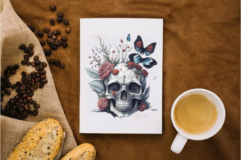 Skull Butterfly with Roses Sublimation Vol-1 Sublimation Jagonath Roy 