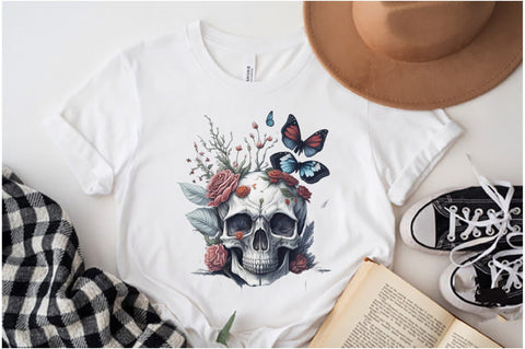 Skull Butterfly with Roses Sublimation Vol-1 Sublimation Jagonath Roy 