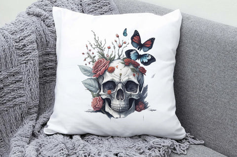 Skull Butterfly with Roses Sublimation Vol-1 Sublimation Jagonath Roy 