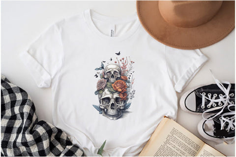 Skull Butterfly with Roses Sublimation Vol-10 Sublimation Jagonath Roy 