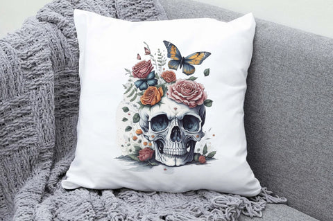 Skull Butterfly with Roses Sublimation Vol-11 Sublimation Jagonath Roy 