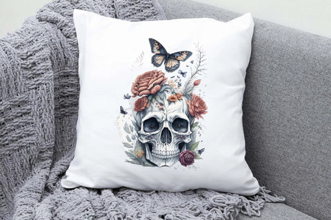 Skull Butterfly with Roses Sublimation Vol-12 Sublimation Jagonath Roy 