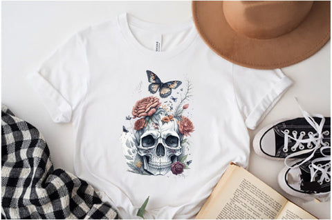 Skull Butterfly with Roses Sublimation Vol-12 Sublimation Jagonath Roy 