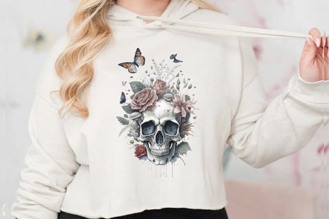 Skull Butterfly with Roses Sublimation Vol-14 Sublimation Jagonath Roy 